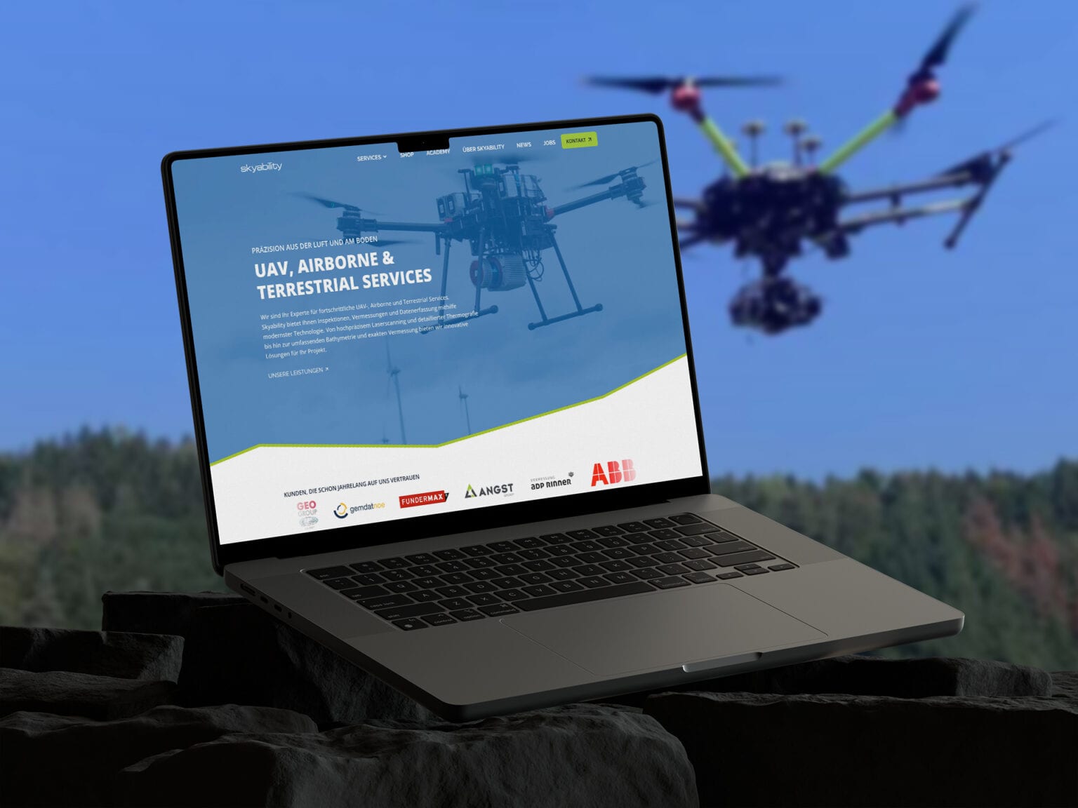 Website-Erstellung für skyability gmbh | Drohnendienstleistungen