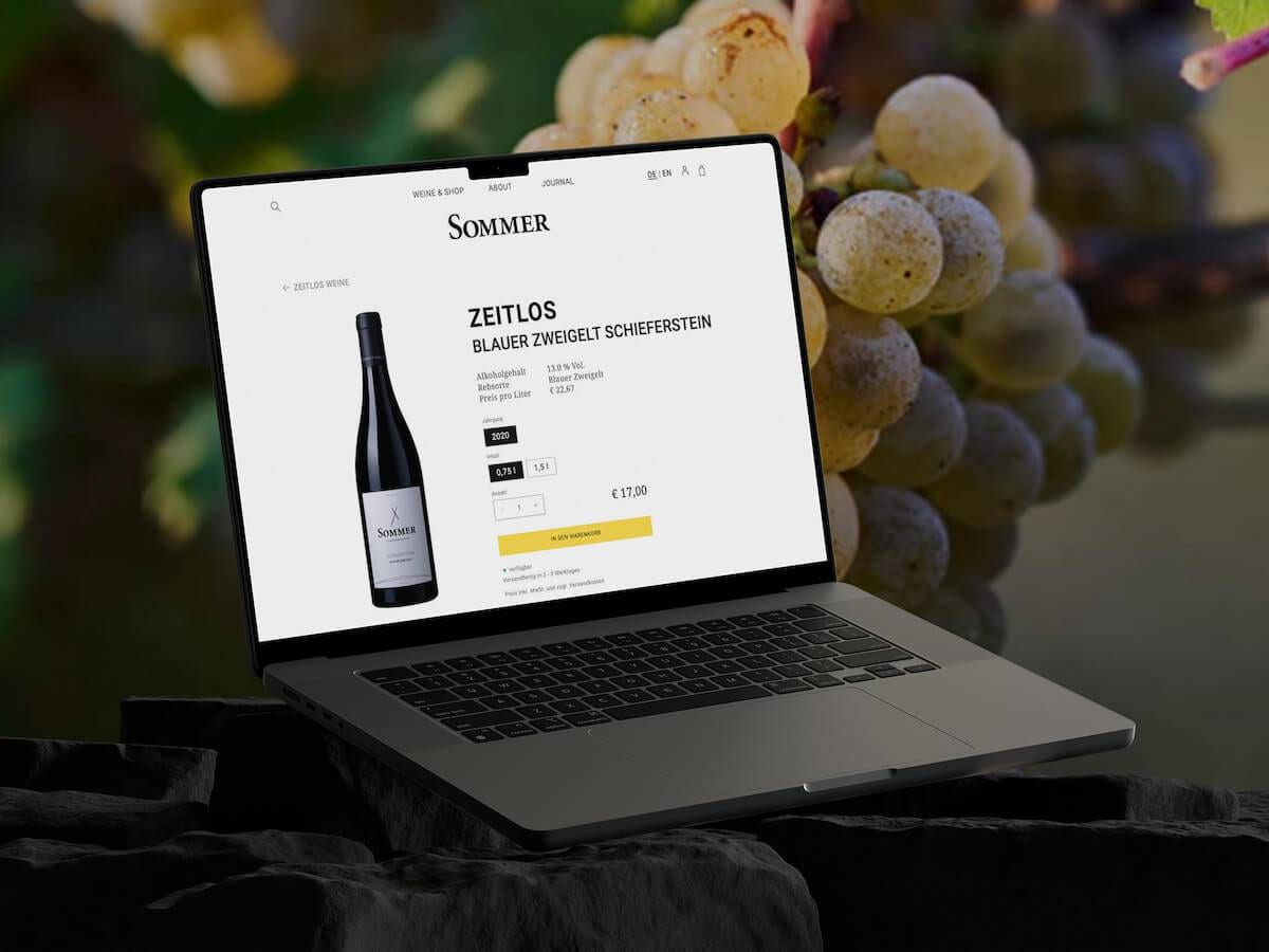 Webshop Weingut Sommer