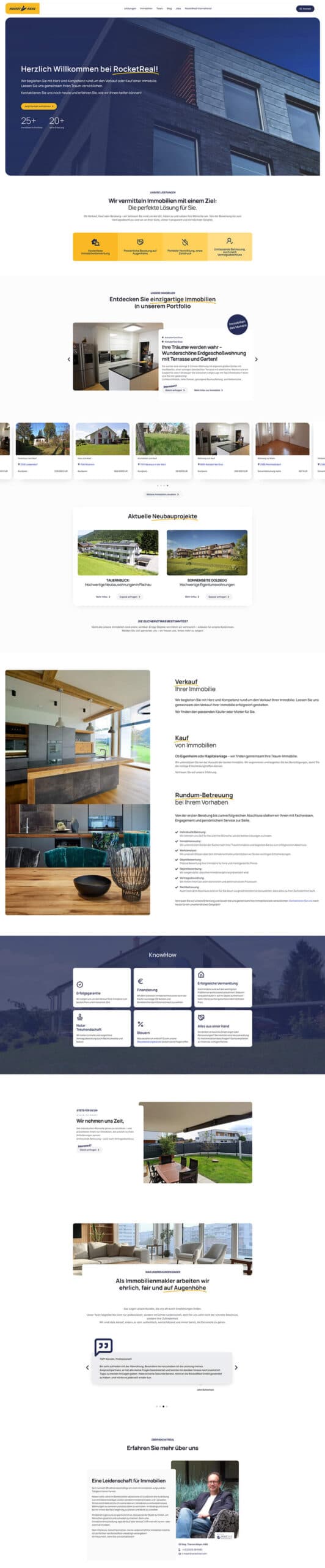 RocketReal Website Design