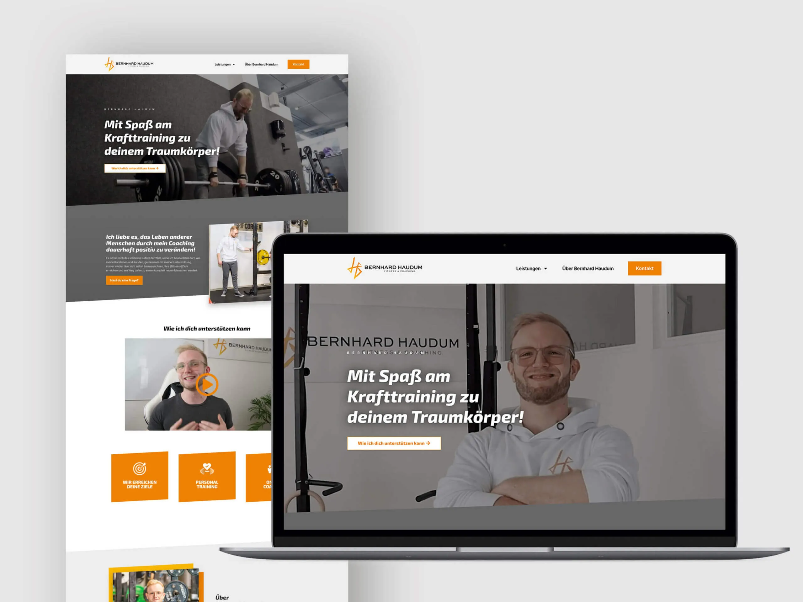 Fitness Website Design | Bernhard Haudum