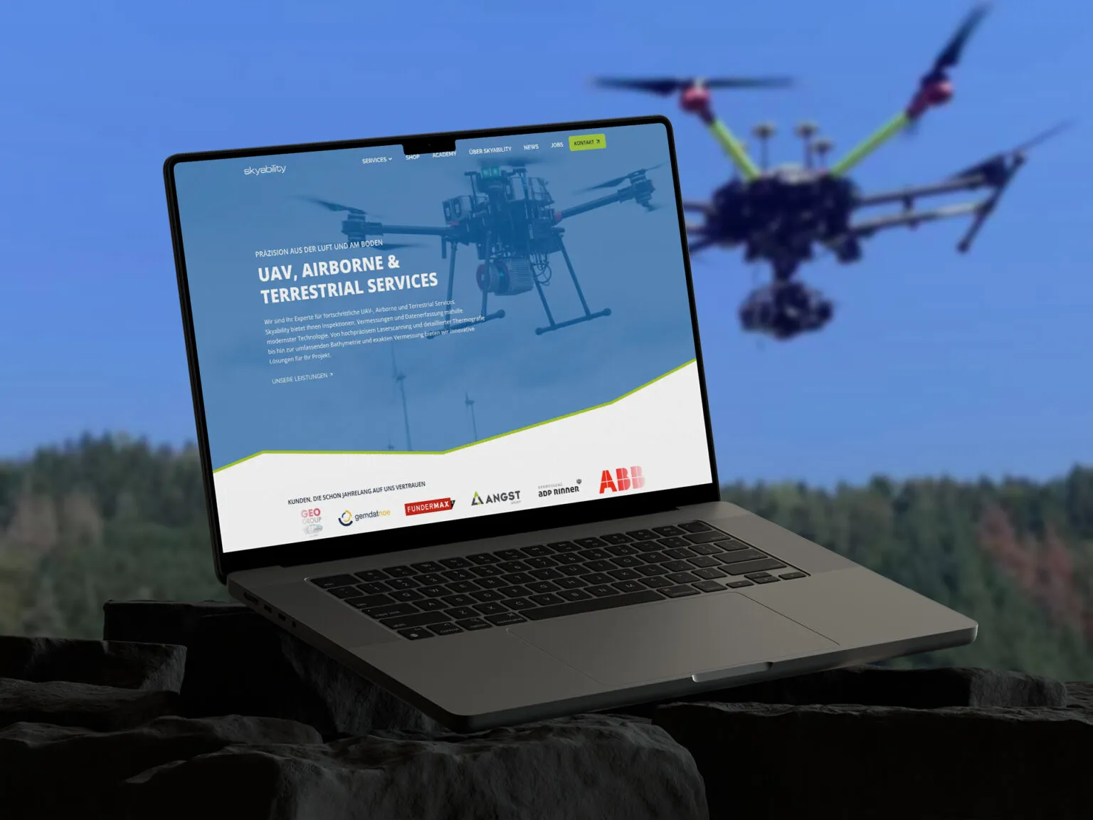 Website-Erstellung für skyability gmbh | Drohnendienstleistungen